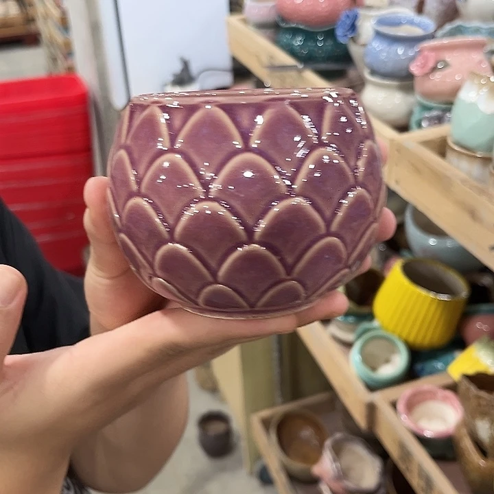 有孔.凑单10元陶瓷花盆发货！