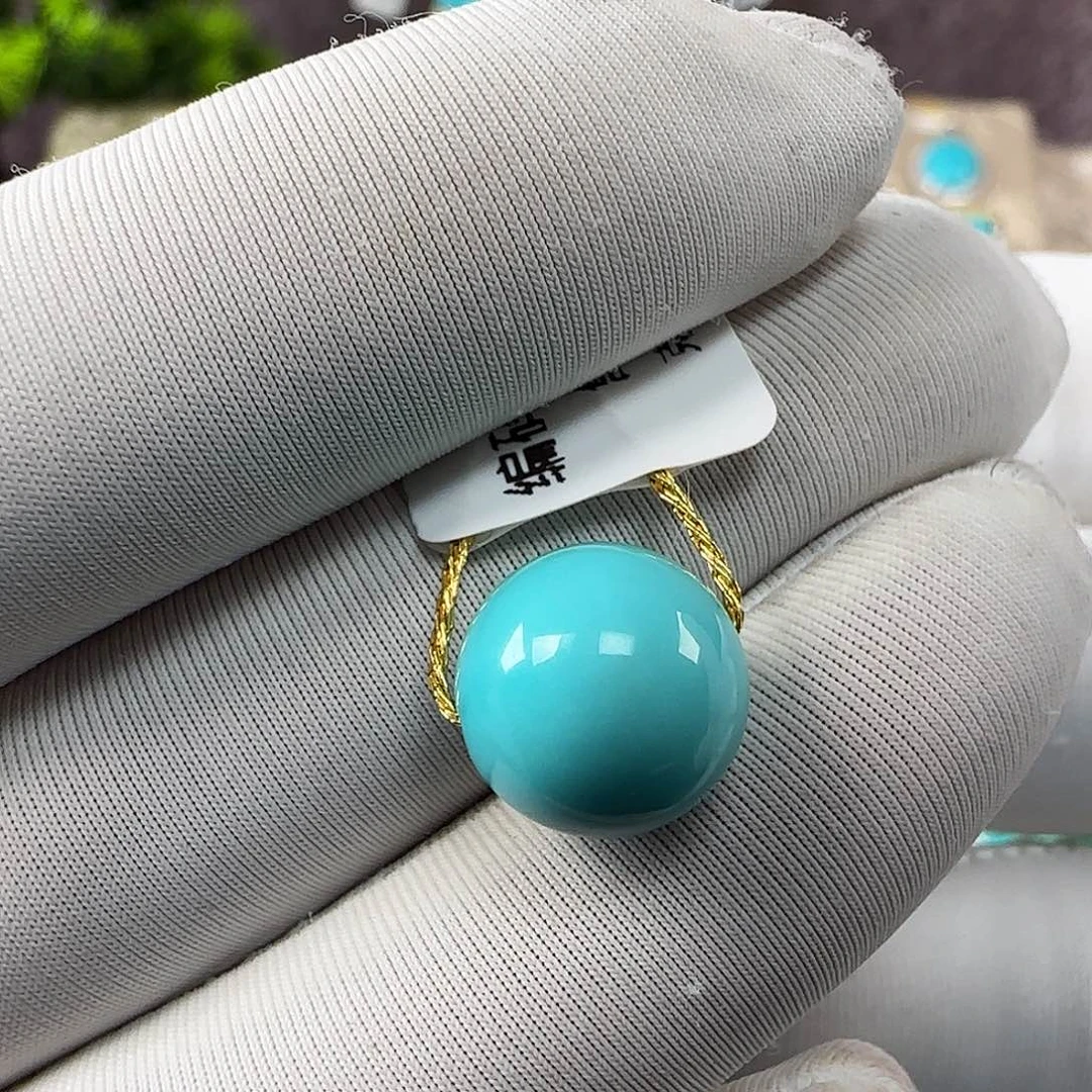 绿松石未镶嵌10mm➕单珠