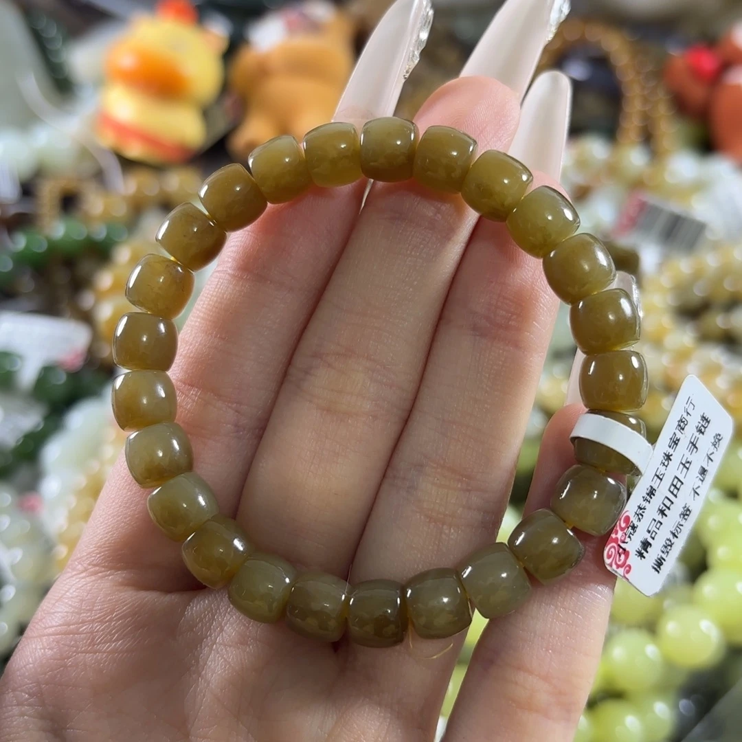 和田玉未镶嵌手链29