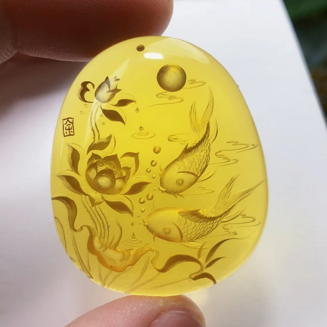 【闪购商品】蓝珀吊坠(不含链)未镶嵌