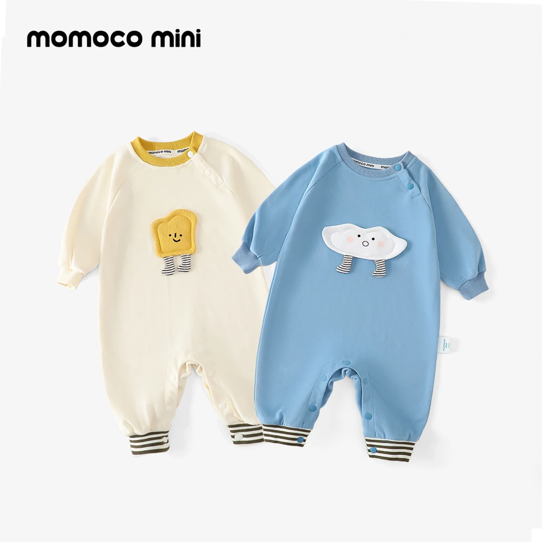 MOMOCOmini秋季婴童可爱萌趣男女宝贴布亲肤连体衣87310690005/06