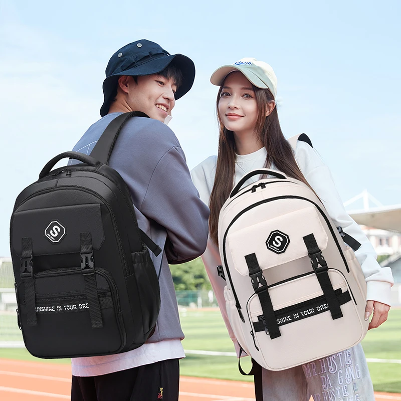 【阳光8点-宾比】初中生大容量双肩包女生高中生#90278背包书包