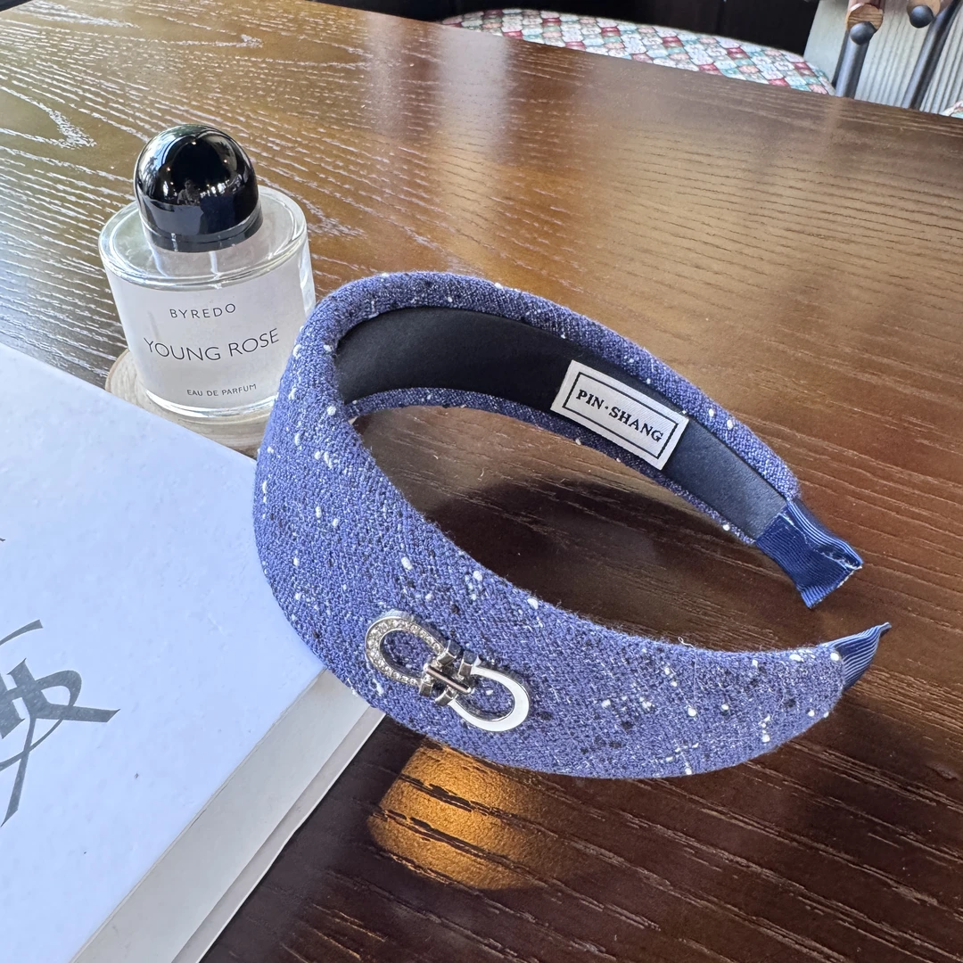 四季百搭新款粗呢小香风加宽海绵发箍韩版时尚气质头箍