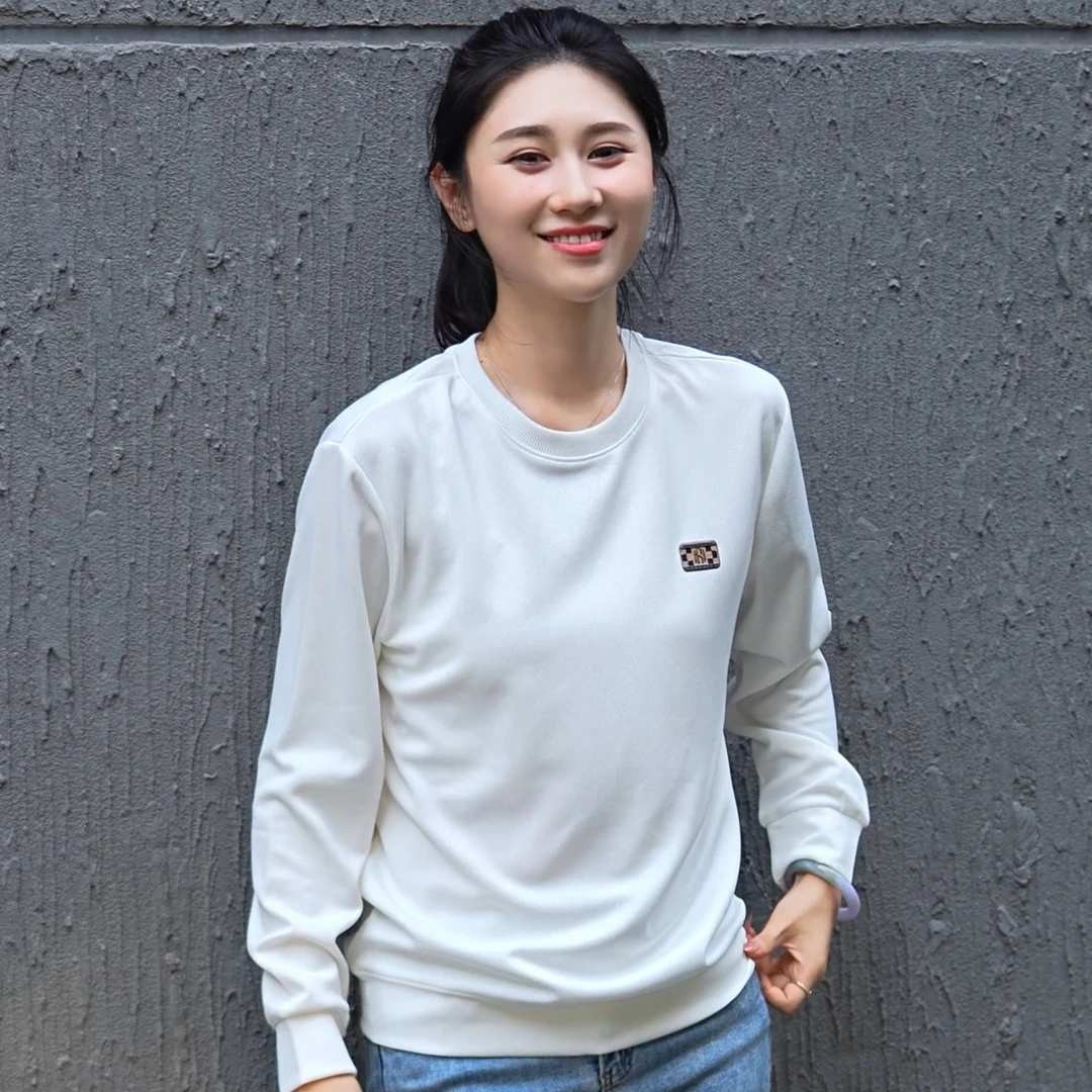 2025秋季新款男士卫衣休闲百搭青年帅气长袖T恤圆领上衣打底衫