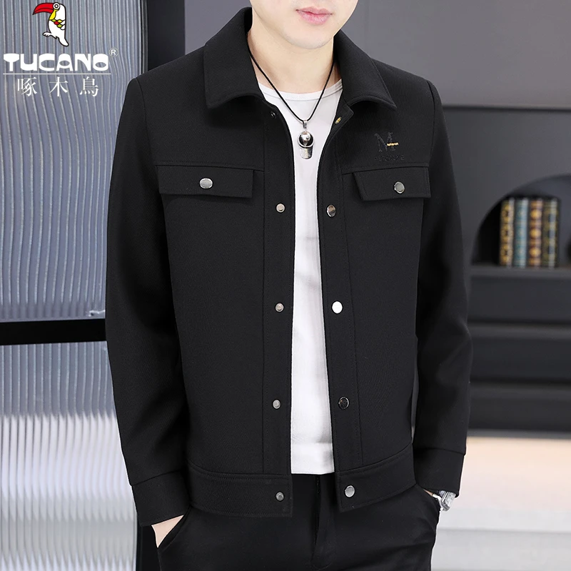 TUCANO/啄木鳥双11好物秋冬新款翻领工装休闲夹克高级感男帅外套