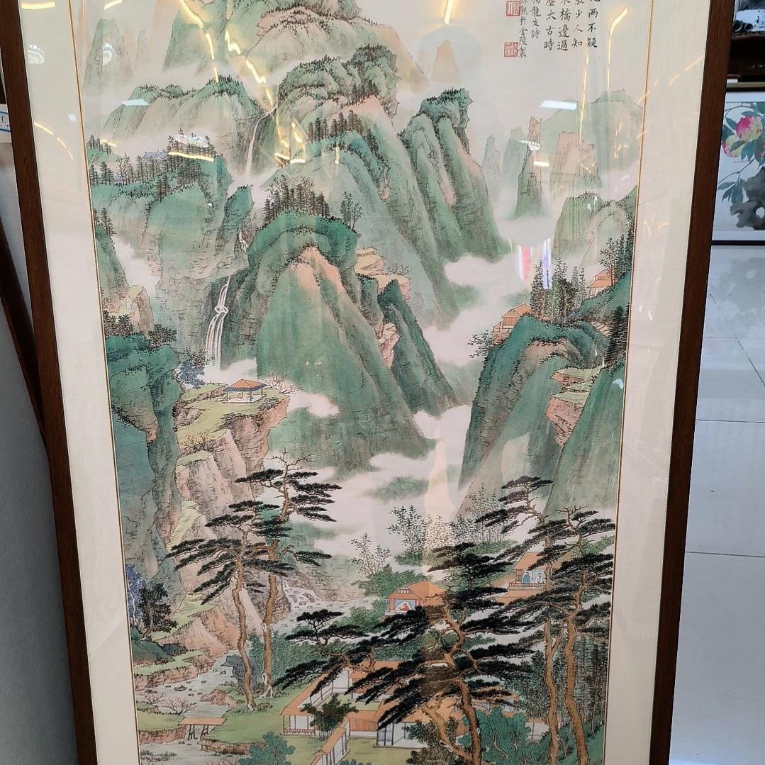 国画徐熊老师画作精品带框发