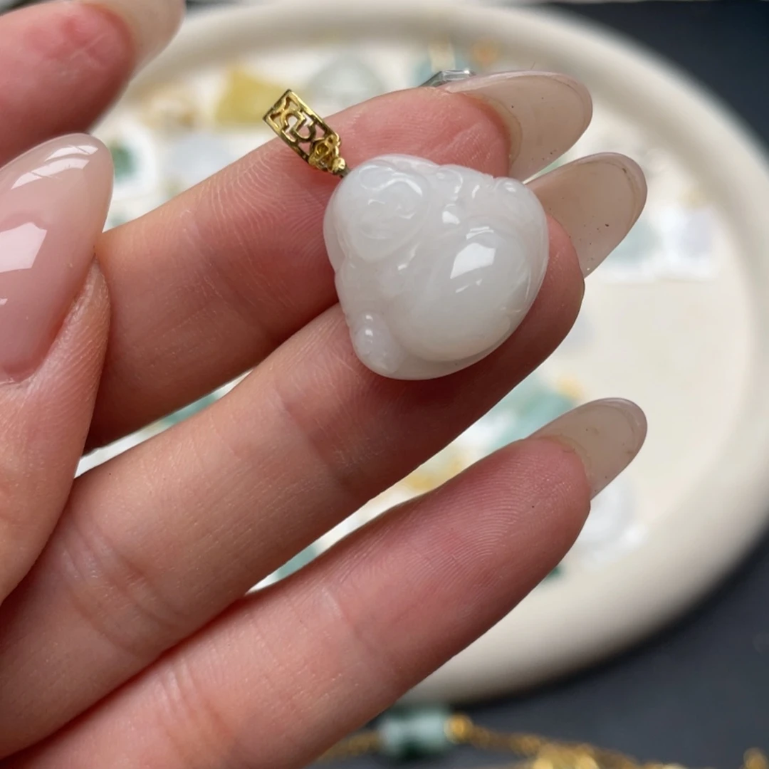 翡翠银S925镶嵌颈饰