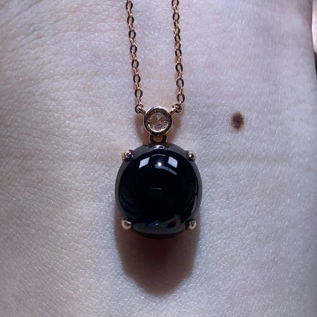 套链18K金镶嵌翡翠