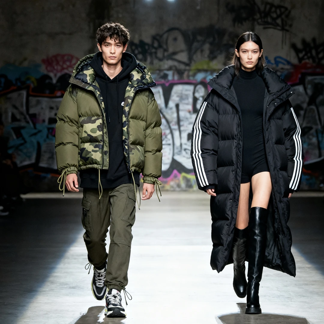 美版户外羽绒服男女同款休闲时尚保暖外套WHH3