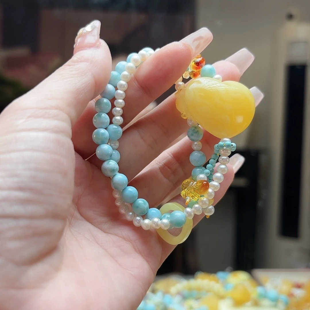 未镶嵌琥珀手链琥珀