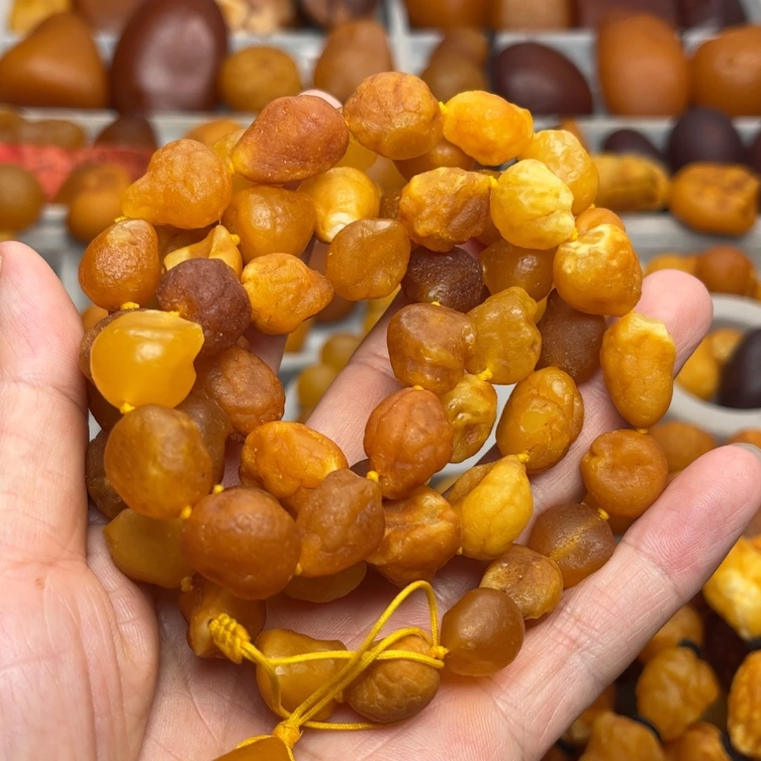 未镶嵌琥珀裸石天然蜜蜡手串