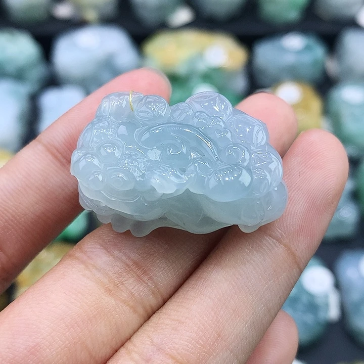 翡翠未镶嵌颈饰天然缅甸翡翠