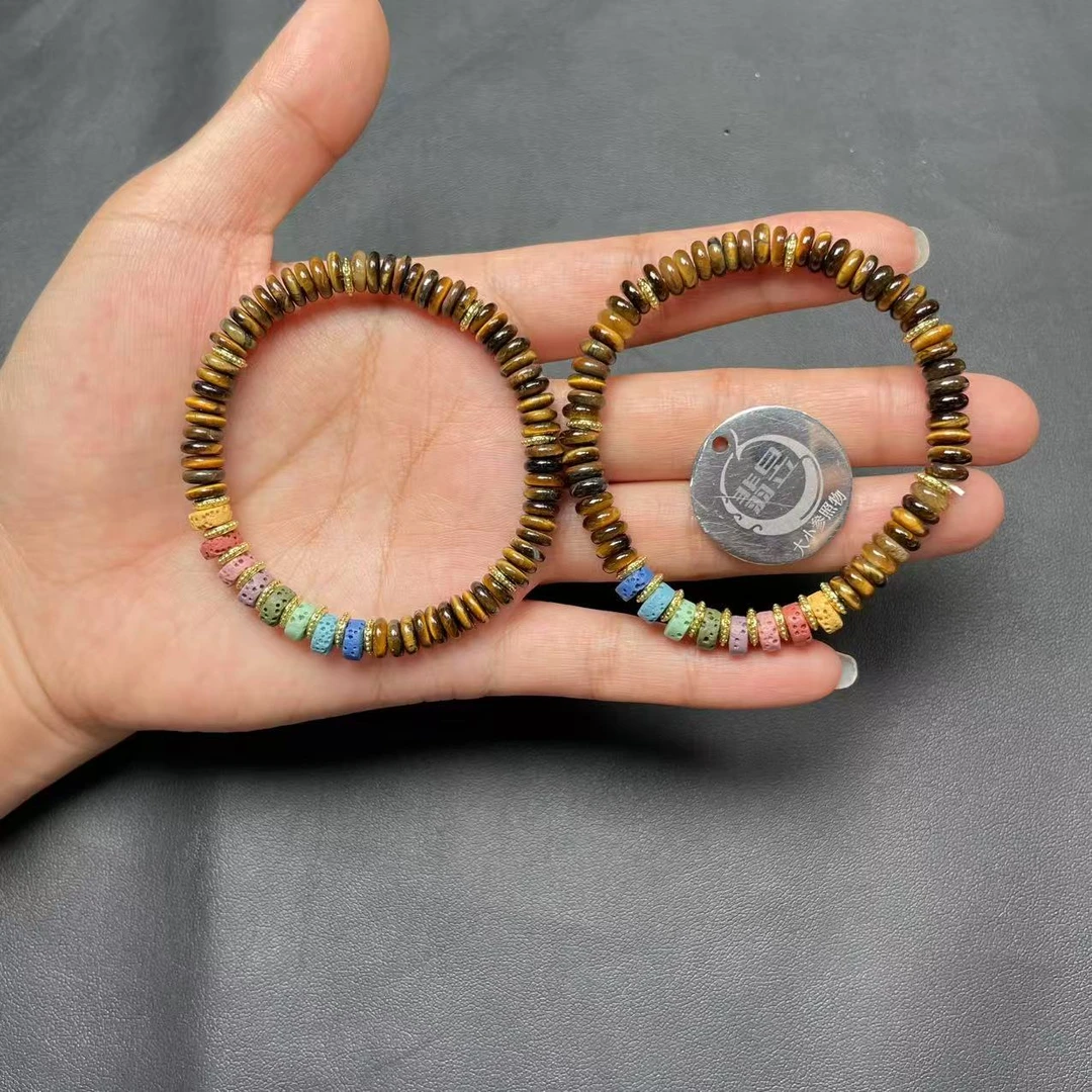 翡昱-N16-37980-68-虎眼石手串/约52颗/约6+/-多样性发其一-C