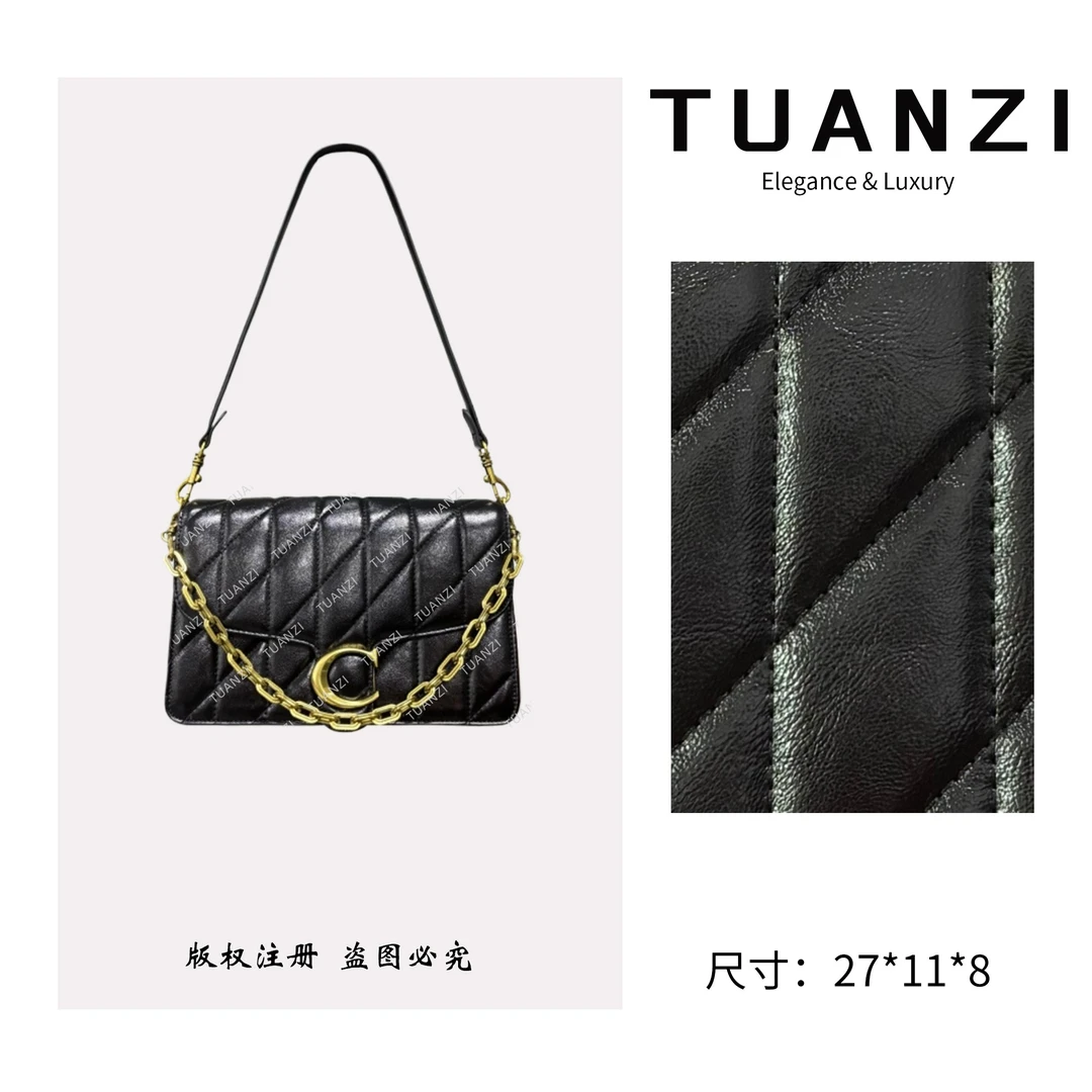 TUANZI新款Chain Tabby单肩腋下女包 SD-5732-小香黑