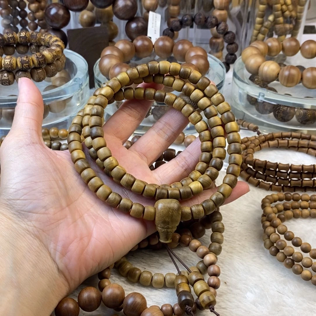 檀香木手串/手链奶香正区7/8微瑕108颗