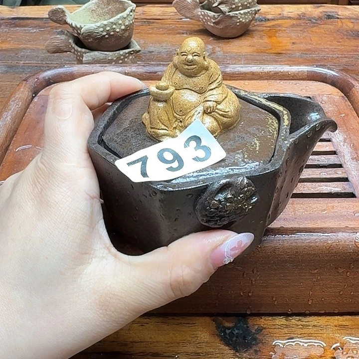 纯手工制作粗陶茶具