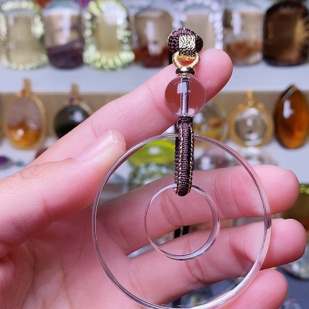 水晶水晶吊坠未镶嵌青**姐