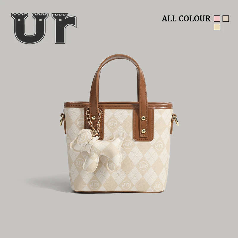 UR包包女包2025春夏新款高级感单肩斜挎包小众菜篮子包