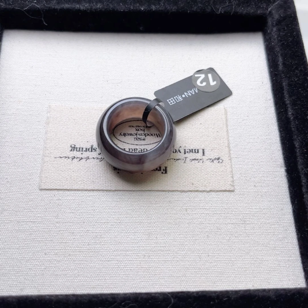 和田玉戒指未镶嵌Y*&