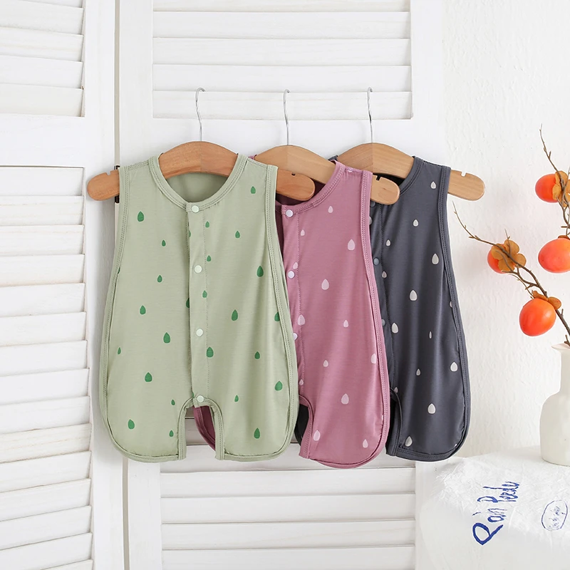 冰多啦雨点婴幼儿琵琶衣连身衣夏季薄款无骨宝宝爬服