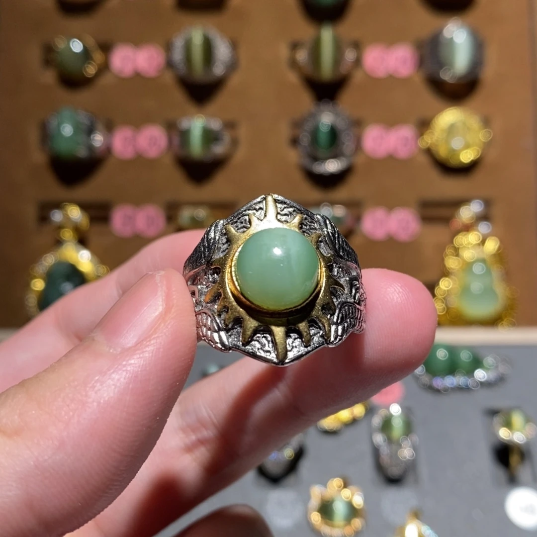 和田玉未镶嵌戒指