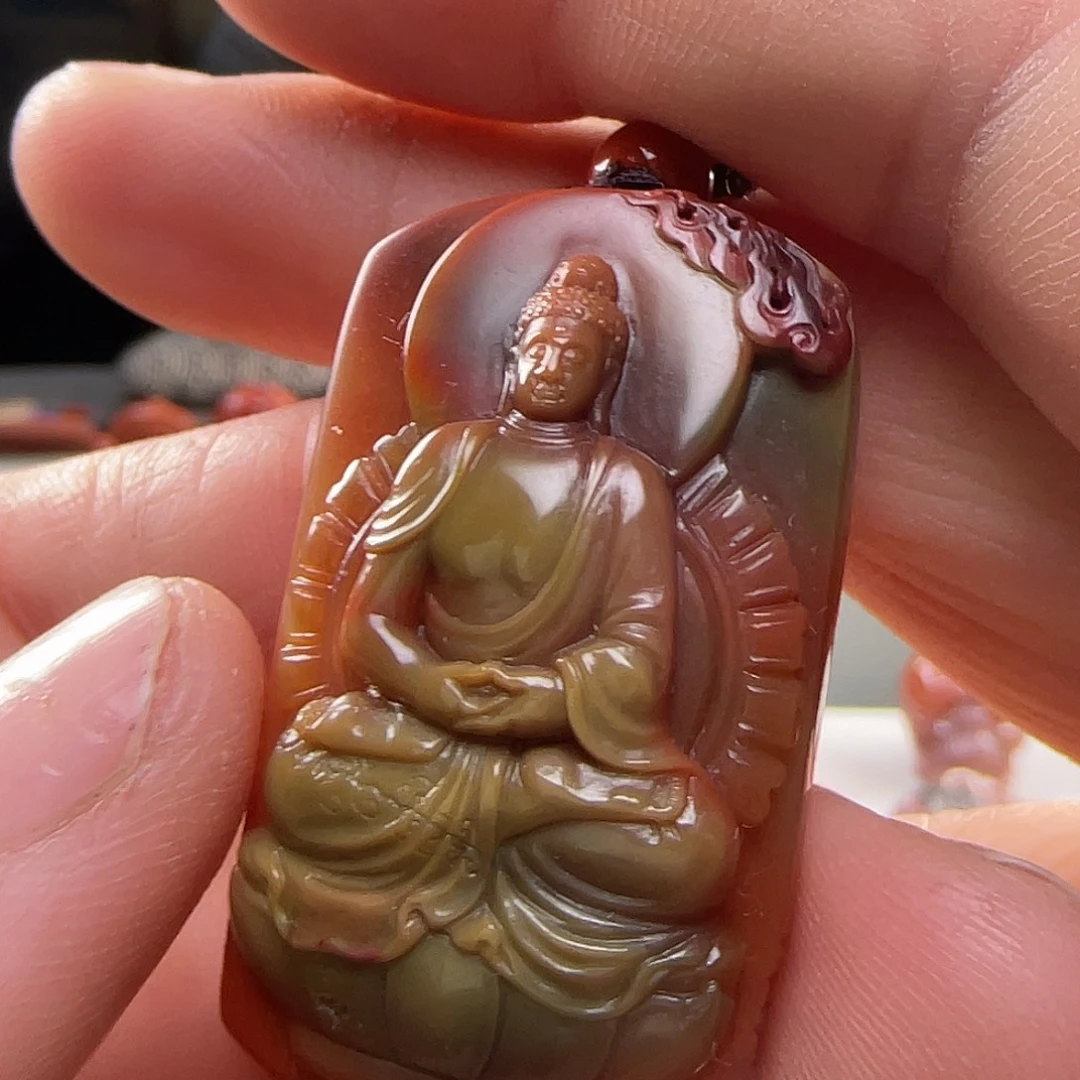 南红玛瑙合金颈饰