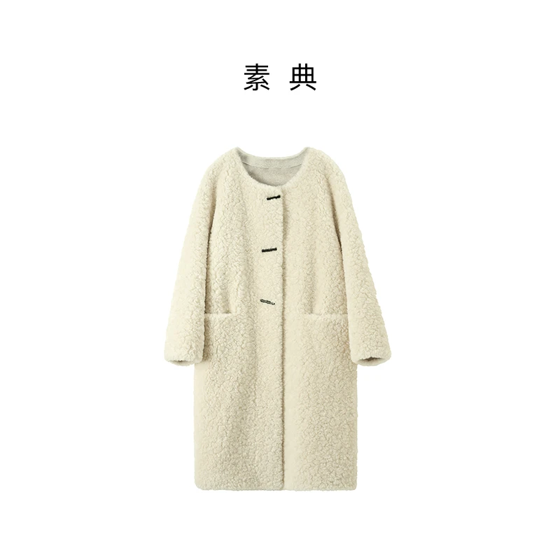 人造皮草 新品预热！【25CS180】 冬季圆领长袖常规款保暖外套