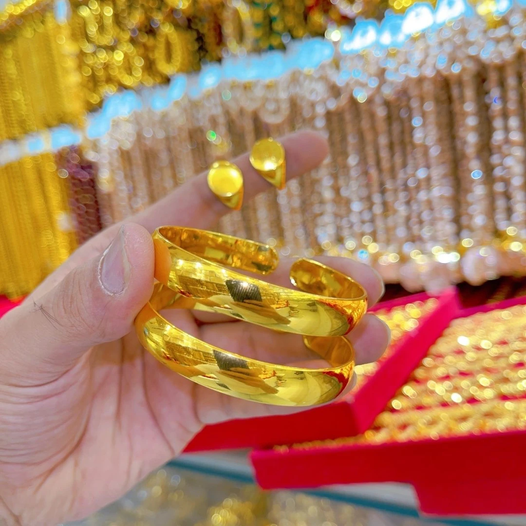 铜合金手镯 altunpusun 金店同款款手镯金色