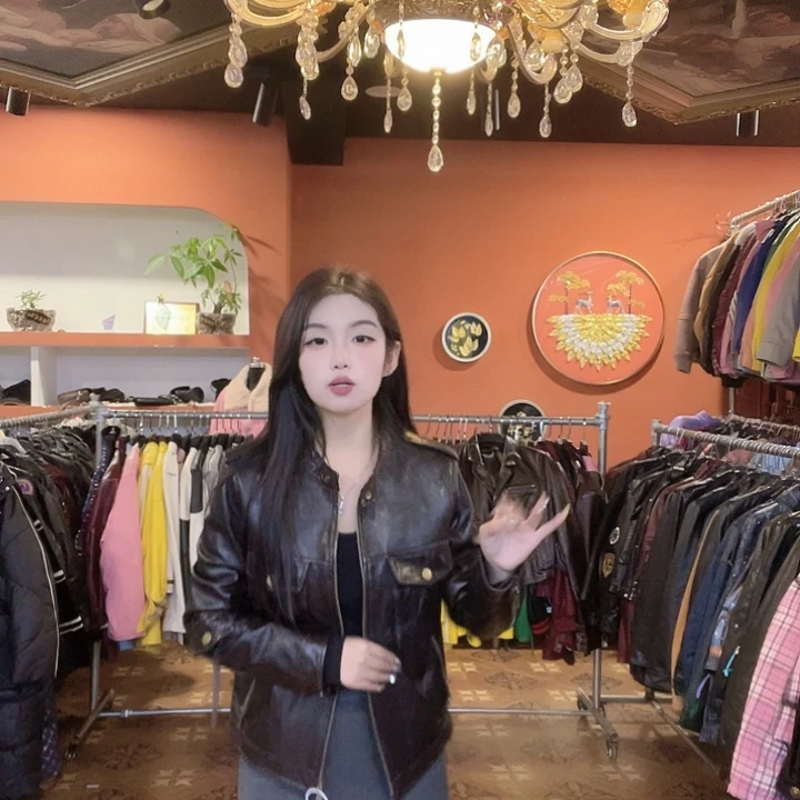 真皮绵羊皮外套25028