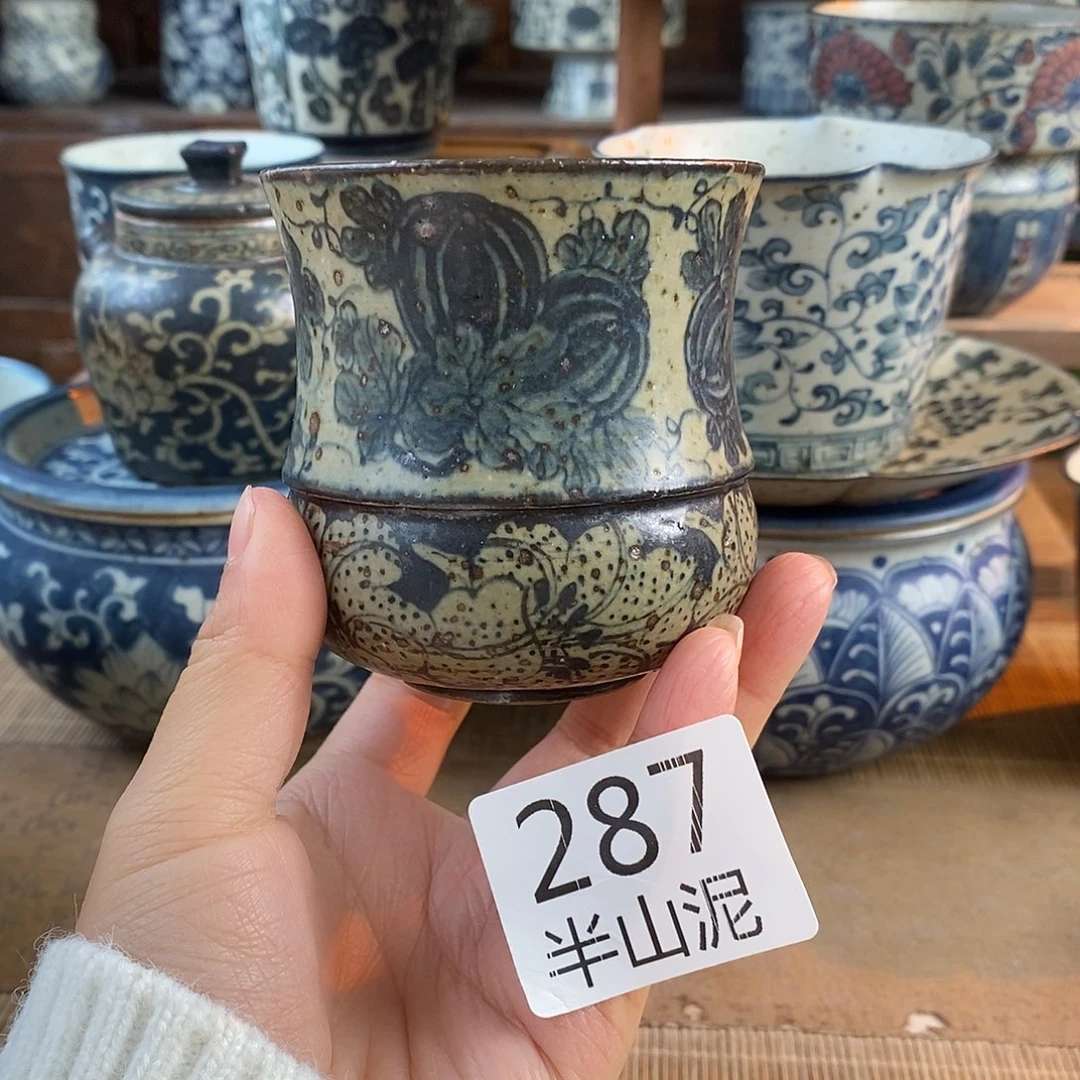 陶手工手绘青花高温陶瓷