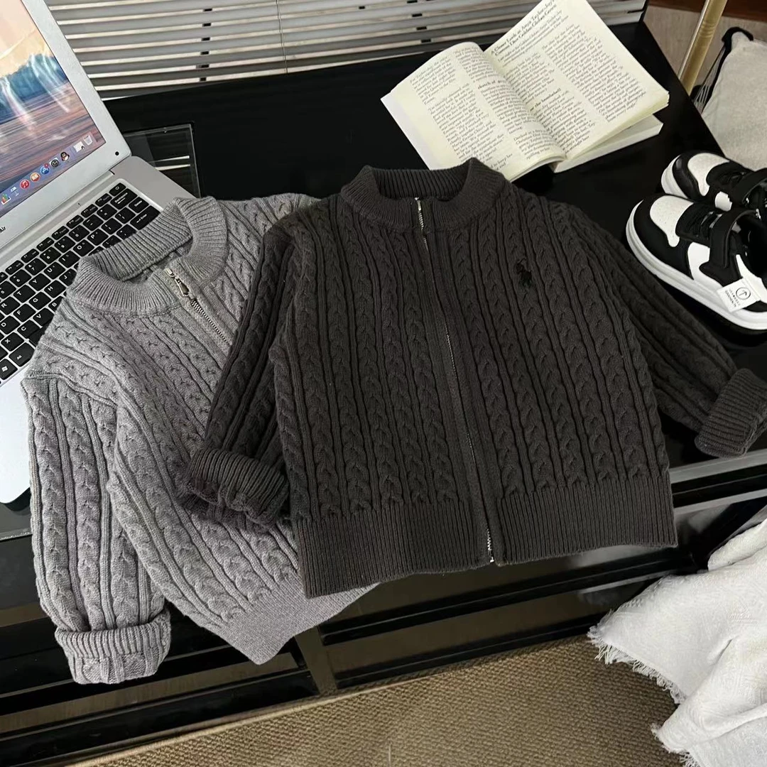 【满姐】2025春季新款时尚潮流男童女童亲子针织衫毛衣