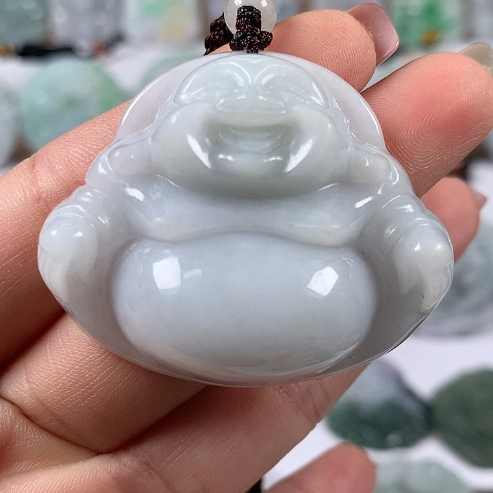翡翠未镶嵌颈饰大佛福利