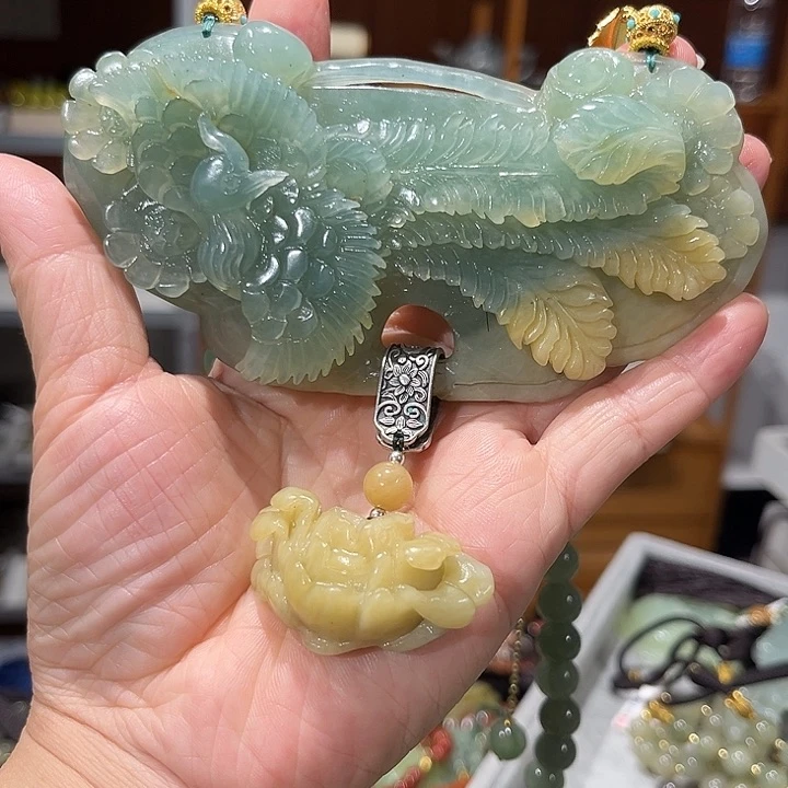 未镶嵌岫玉毛衣链