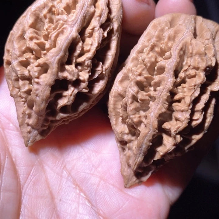 文玩核桃把件东北野生楸子小美53