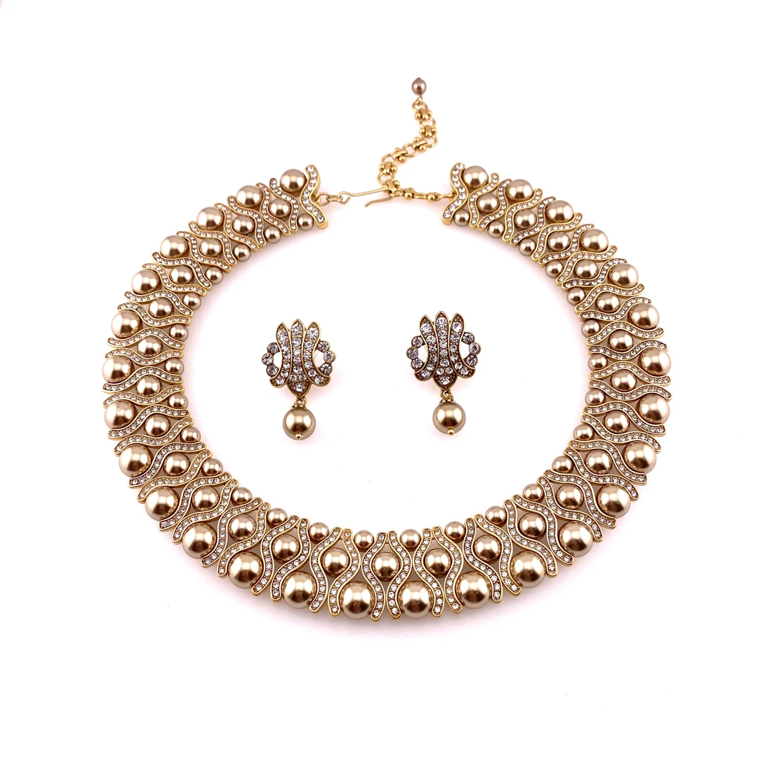 铜合金锆石耳饰 G030复古欧美百搭时尚气质设计师