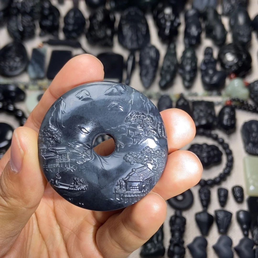 和田玉未镶嵌颈饰