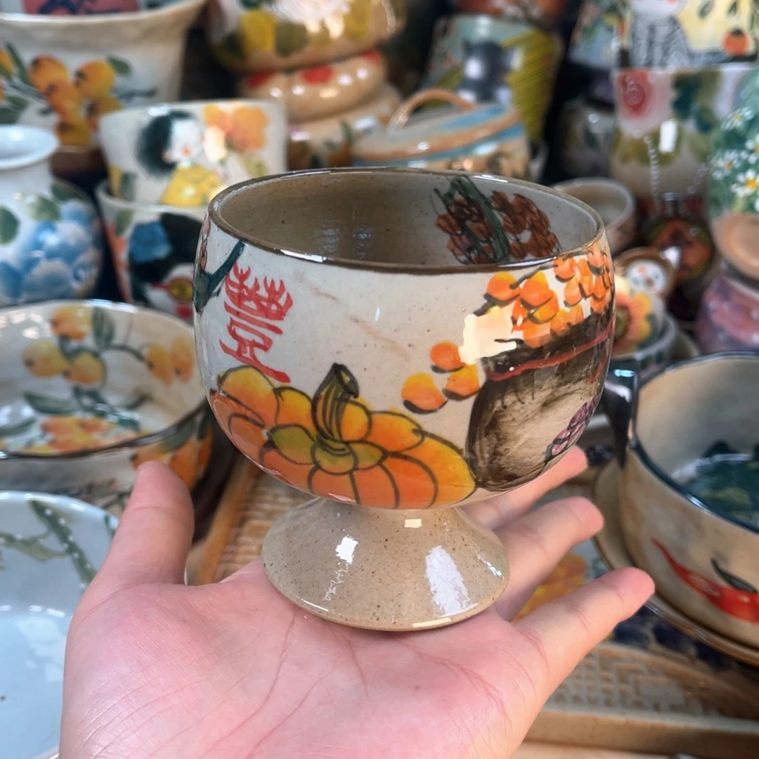 景德镇手工手绘杯