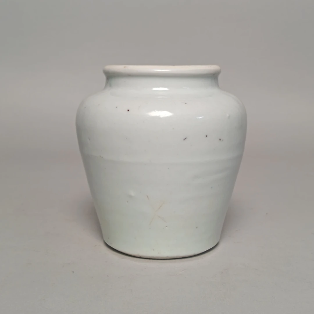 【010011219】明代 白釉罐