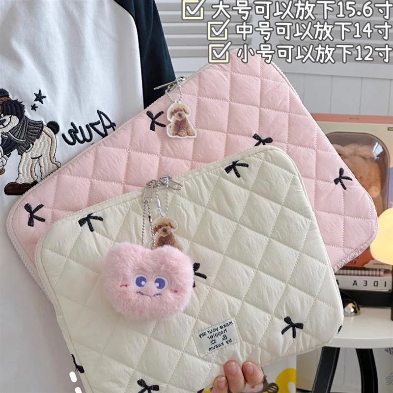 韩版ins少女心蝴蝶结iPad平板内胆包可爱笔记本收纳包平板电脑包