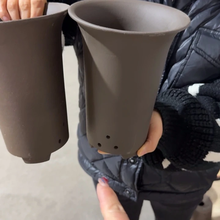 紫砂花盆 高度21口径15俩只