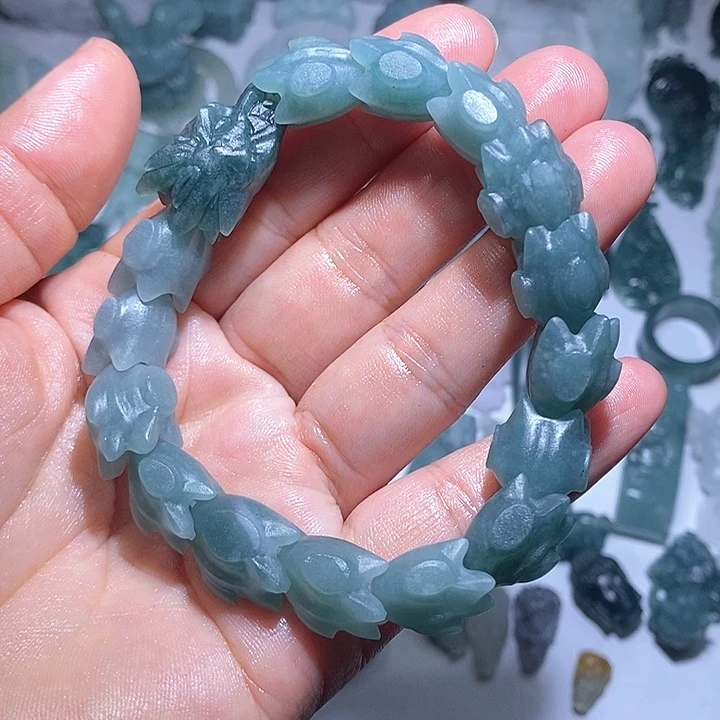 定制翡翠未镶嵌博****蟹毛