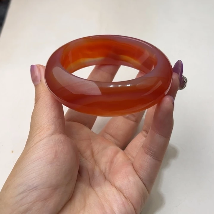 玛瑙/玉髓未镶嵌手镯55.56圈口