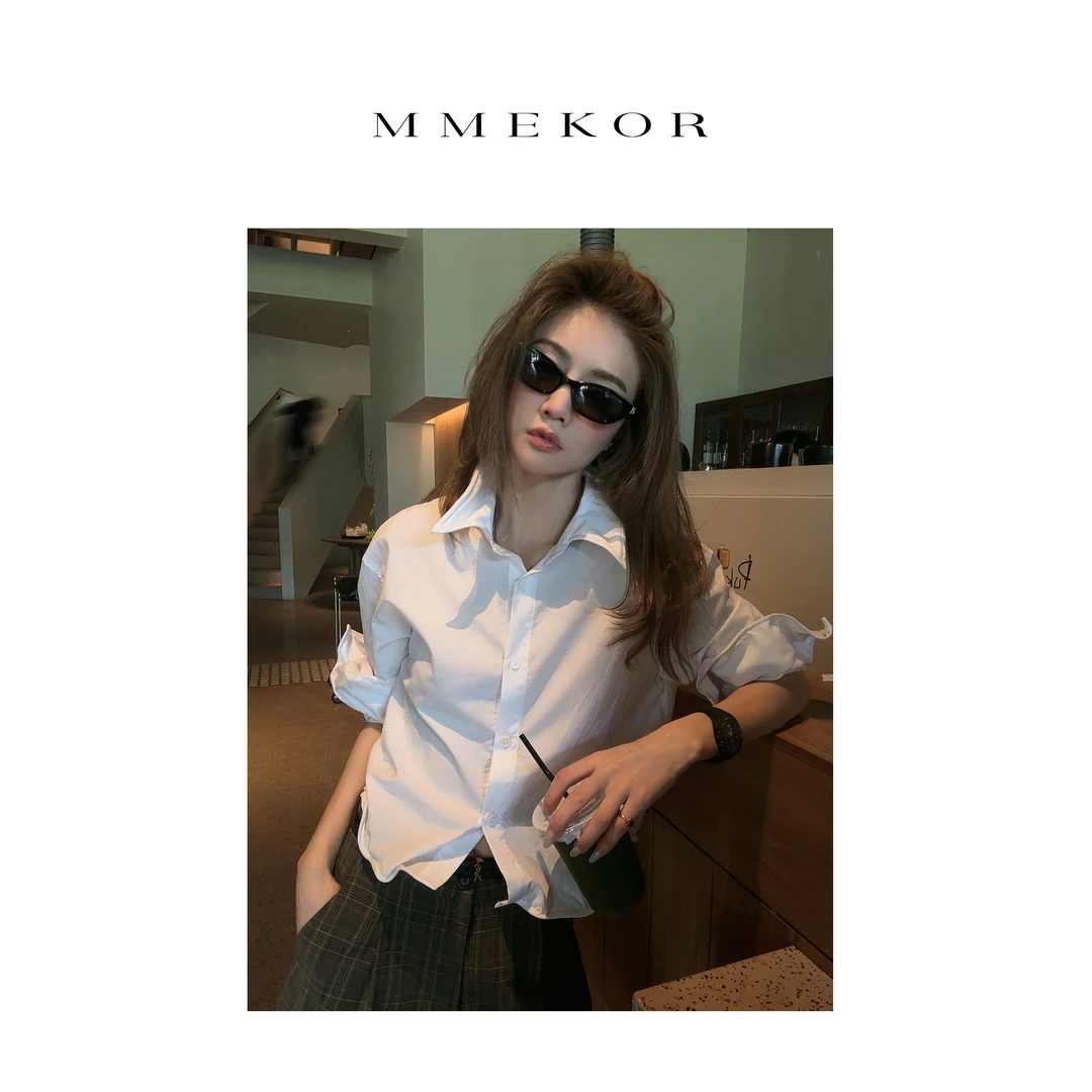 MMEKOR“扭扭衬衣” 2025新款职场不费力气质百搭衬衫 89626