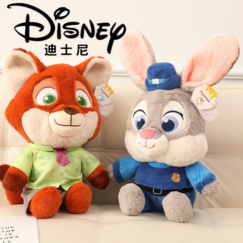 迪士尼正版授权疯狂动物城朱迪毛绒公仔兔子警官玩偶尼克抱枕娃娃
