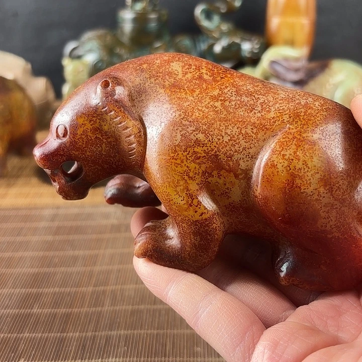 百***）和田玉未镶嵌挂件