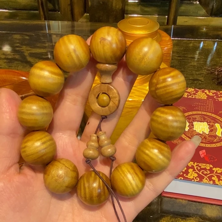 好***好楠木佛珠手串2.0水波