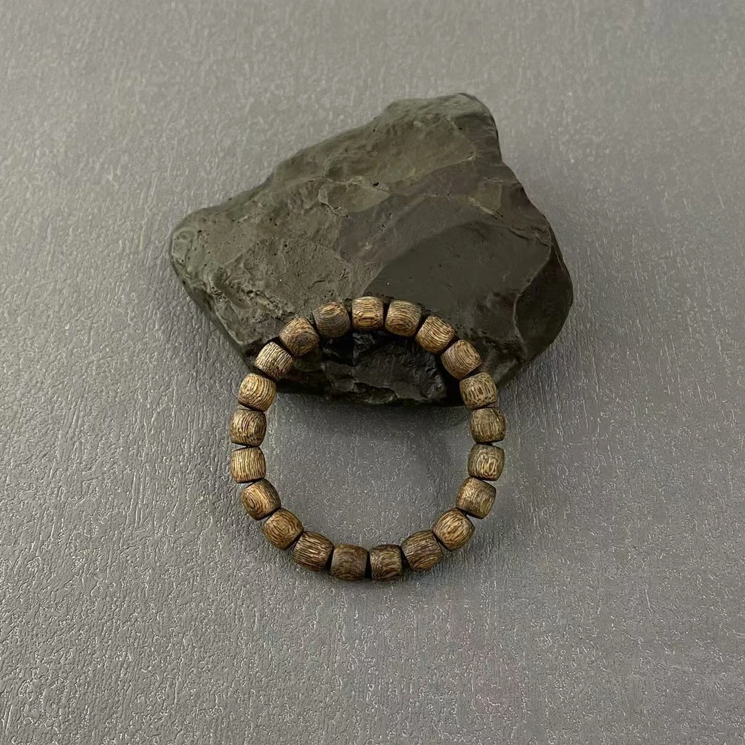 沉香莺歌绿棋楠9MM桶珠单圈沉香手串多样性发货一条（599）ws