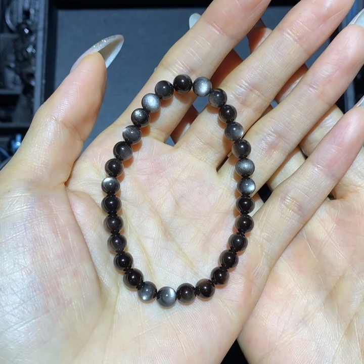 黑曜岩手链未镶嵌Y***n