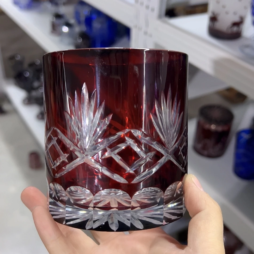 水晶玻璃平底款微瑕一个