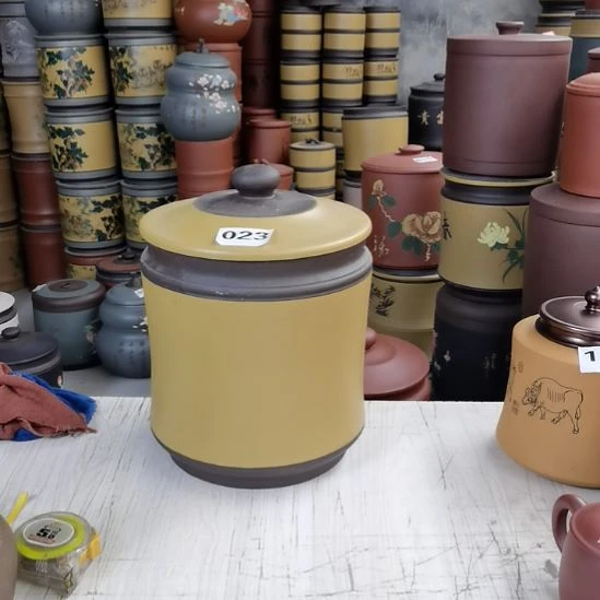 紫砂茶叶罐宝塔素面不退不换023